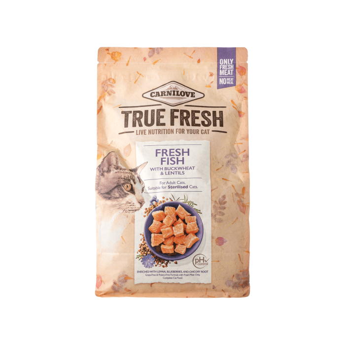 Корм для котів сухий повнораціонний з рибою 1,8кг True Fresh, Carnilove