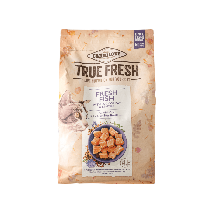 Корм для котів сухий повнораціонний з рибою 4,8кг True Fresh, Carnilove