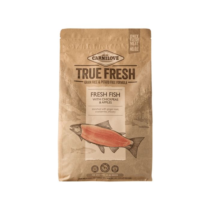 Корм для собак сухий повнораціонний з рибою 1,4кг True Fresh, Carnilove Корм для собак сухий повнораціонний з рибою 1,4кг True Fresh, Carnilove