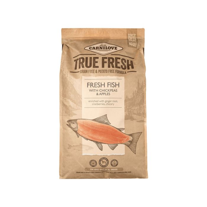 Корм для собак сухий повнораціонний з рибою 11,4кг True Fresh, Carnilove Корм для собак сухий повнораціонний з рибою 11,4кг True Fresh, Carnilove