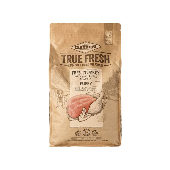 Корм для цуценят сухий повнораціонний з індичкою 4кг True Fresh, Carnilove Корм для цуценят сухий повнораціонний з індичкою 4кг True Fresh, Carnilove