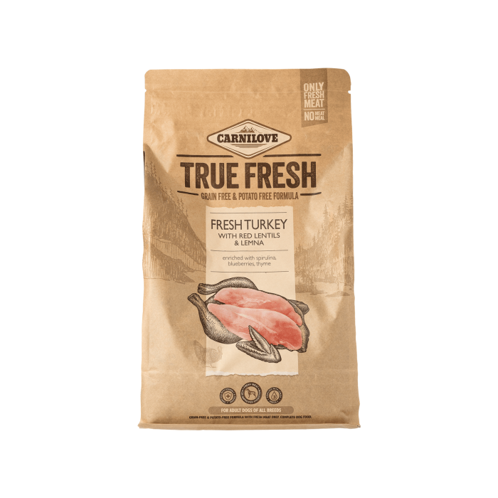 Корм для собак сухий повнораціонний з індичкою 1,4кг True Fresh, Carnilove