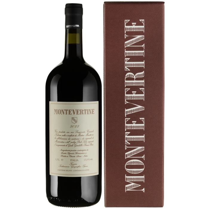 Вино Montevertine Montevertine, gift box / Монтевертіне, подарункова коробка 2022, червоне сухе, 1.5 л