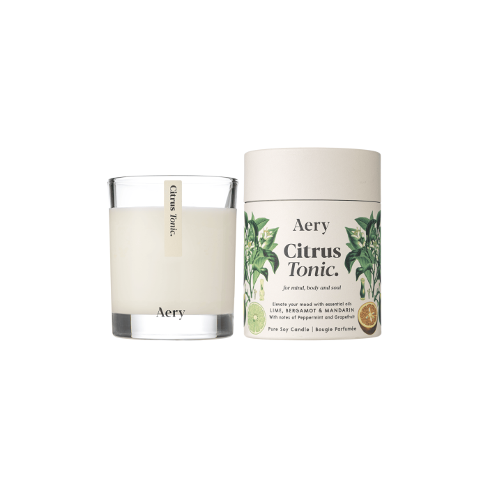 Свічка ароматична "Цитрусовий тонік" 200г Botanical, Aery Living