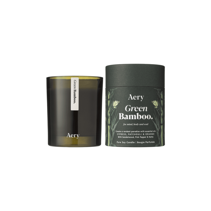 Свічка ароматична "Зелений бамбук" 200г Botanical, Aery Living