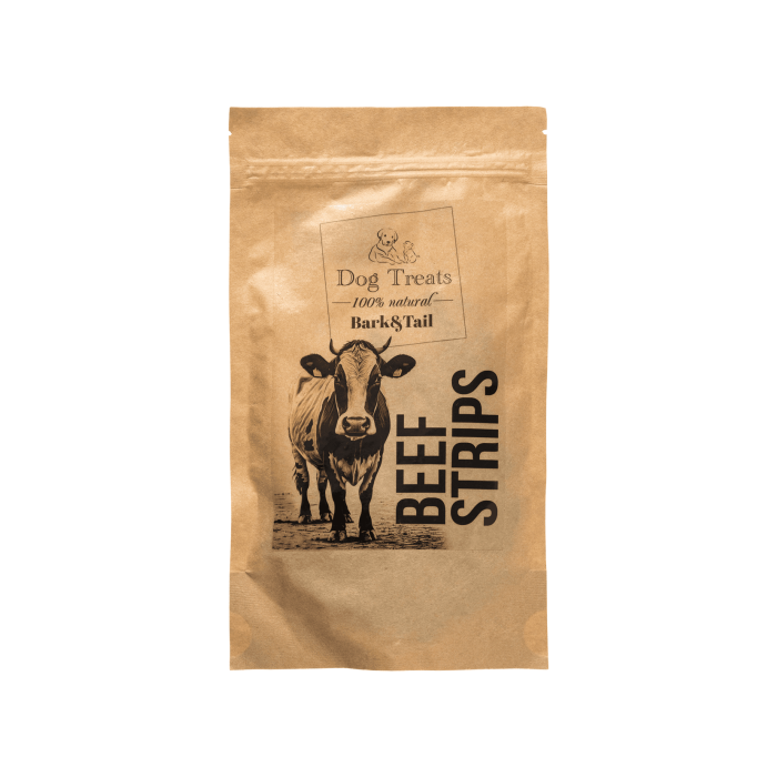 Корм для собак додатковий ласощі натуральні яловичина 50г, Bark&Tail