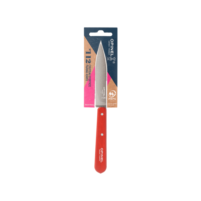 Ніж для чищення овочів та фруктів червоний 10см, Opinel