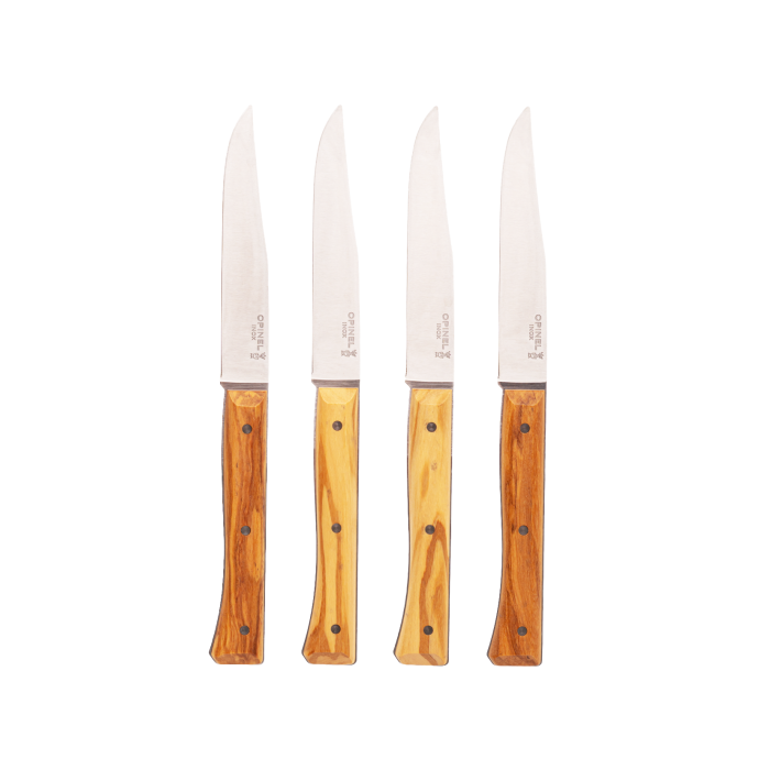 Набір ножів з ручкою з оливи 13см (4шт. в пак) Facette, Opinel
