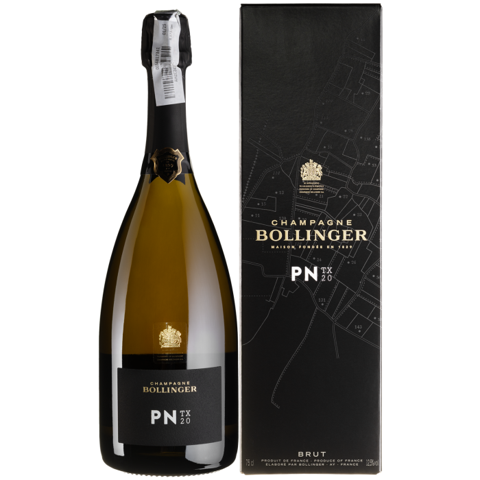 Шампанське Champagne Bollinger PN TX, gift box / PN TX, подарункова коробка 2020, біле, 0.75 л