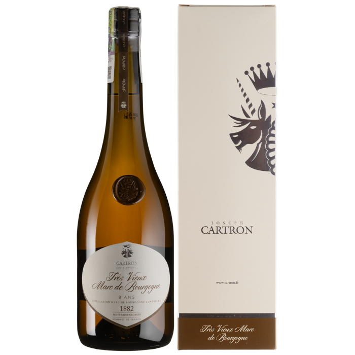 Бренді Joseph Cartron Tres Vieux Marc de Bourgogne 8yo, gift box, 0.7 л