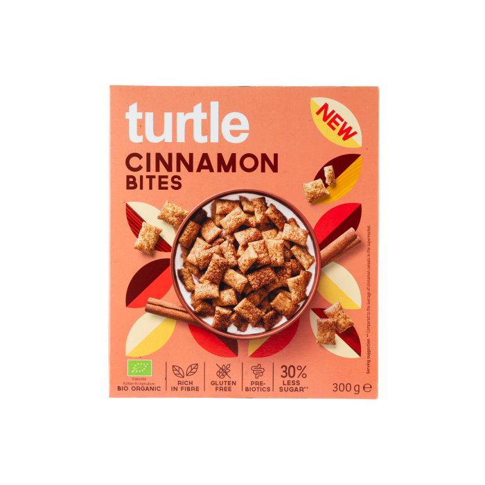 Сніданок сухий подушечки з корицею органічний 300г, Turtle