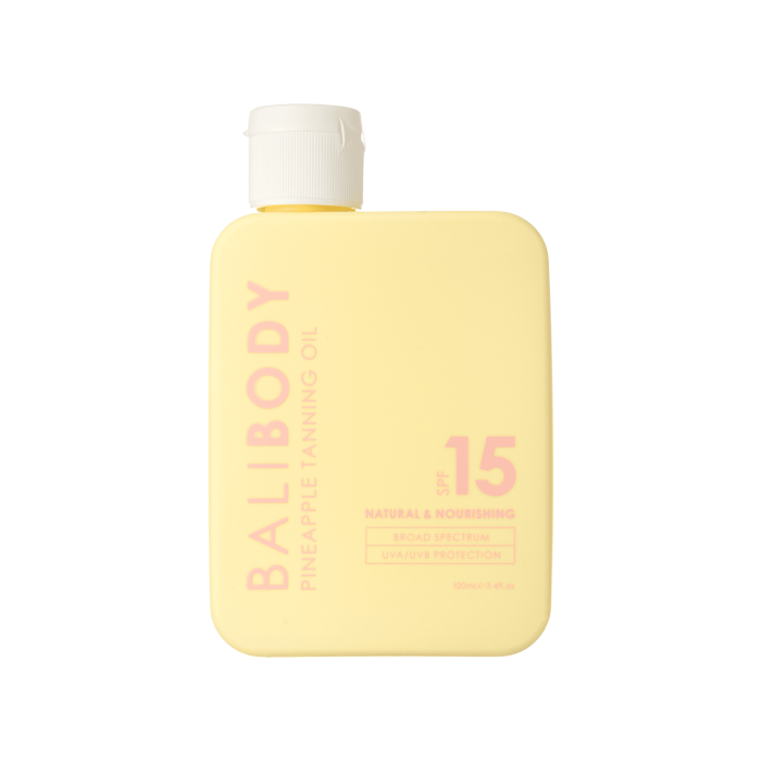 Масло для засмаги з екстрактом ананаса SPF15 100мл, Bali Body