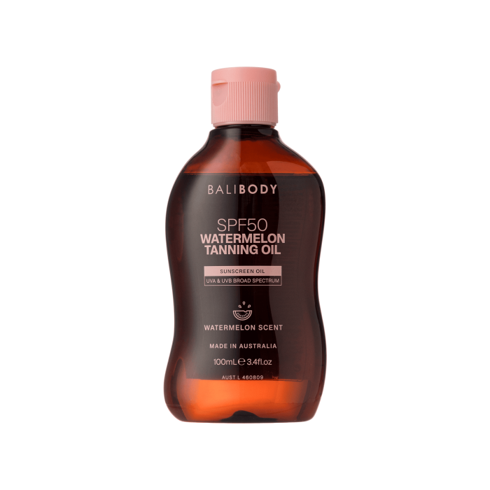 Масло для засмаги з насінням кавуна SPF50 100мл, Bali Body