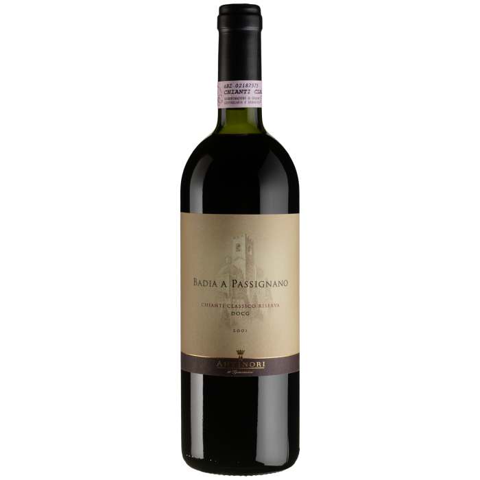 Вино Marchesi Antinori Badia a Passignano Chianti Classico Gran Selezione / Бадіа а Пассін`яно К'янті Класіко Гран Селіціоне 2001, червоне сухе, 0.75 л