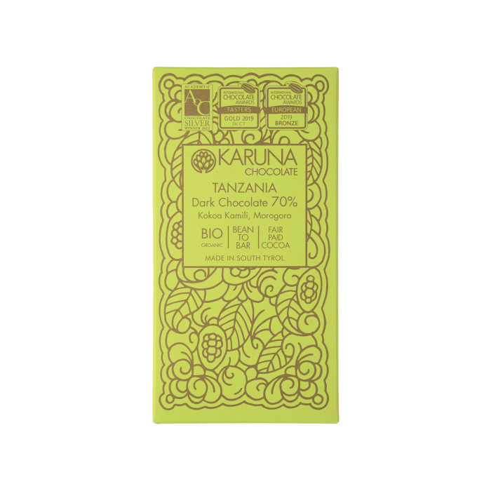 Шоколад темний Танзанія 70% 60г, Karuna chocolate