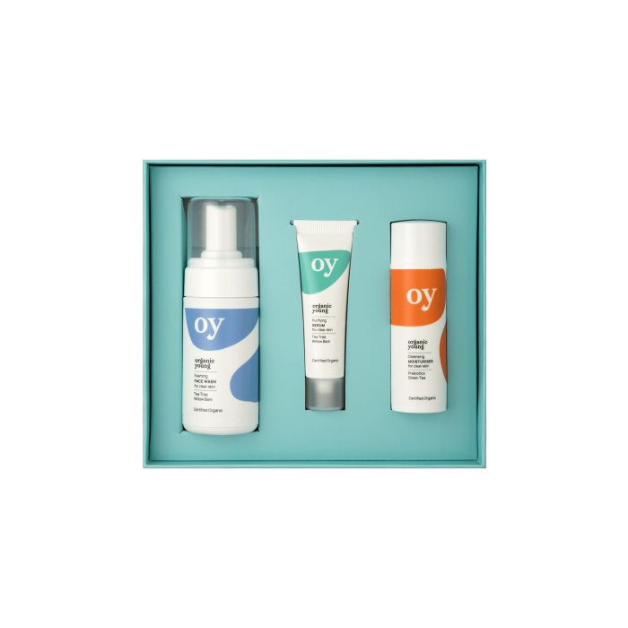 Набір засобів для чистої шкіри 50мл, 100мл, 30мл (3шт в пак) Clear Skin Organic Young, Green People Набір засобів для чистої шкіри 50мл, 100мл, 30мл (3шт в пак) Clear Skin Organic Young, Green People