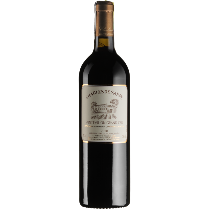 Вино Chateau Clos de Sarpe Charles De Sarpe / Шарль Де Сарп 2010, червоне сухе, 0.75 л