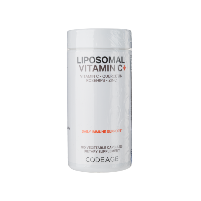 Дієтична добавка в капсулах Ліпосомальний вітамін С+ 180шт, Liposomal Vitamin C+, Codeage