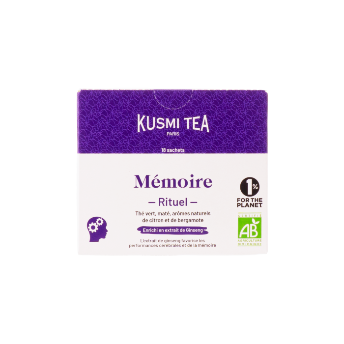 Суміш чаїв Меморі ритуал органічний 18х2г, Kusmi Tea