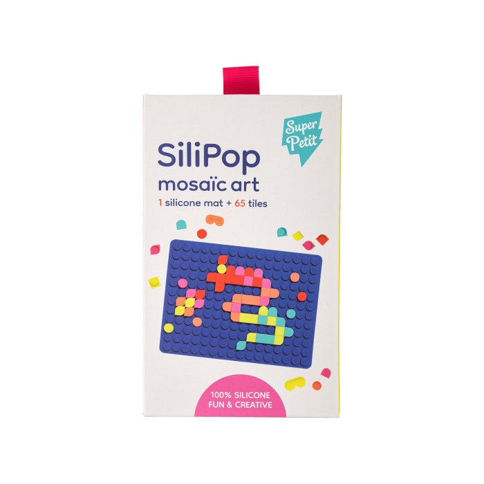 Мозаїка сенсорна для дітей силіконова синя Silipop, SuperPetit