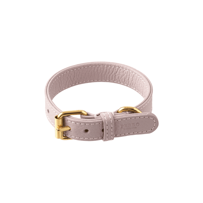Нашийник шкіряний для собак ліловий розмір 35-2, Perro Collection