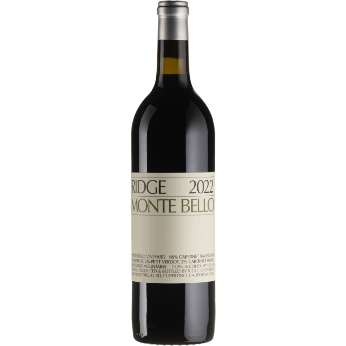 Вино Ridge Vineyards California Monte Bello / Каліфорнія Монте Белло 2022, червоне сухе, 0.75 л