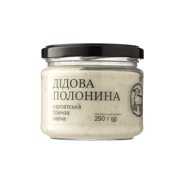Сир м'який з овечого молока Бринза 250г, Дідова Полонина