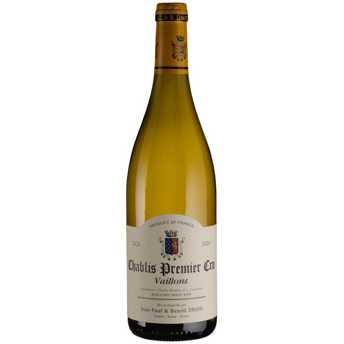 Вино Jean-Paul & Benoit Droin Chablis Vaillons / Шаблі Вайон 2024, біле сухе, 0.75 л