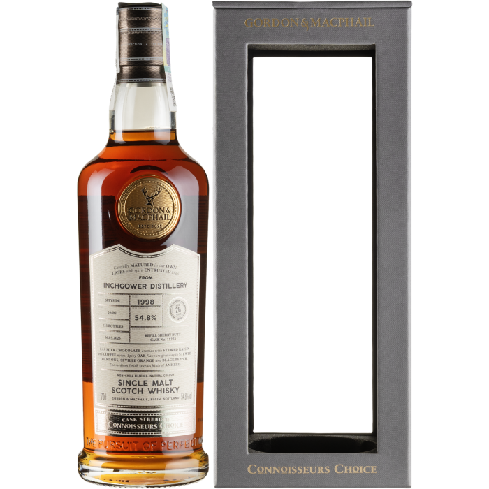Віскі Gordon & MacPhail Connoisseurs Choice Inchgower, gift box 1998, 0.7 л