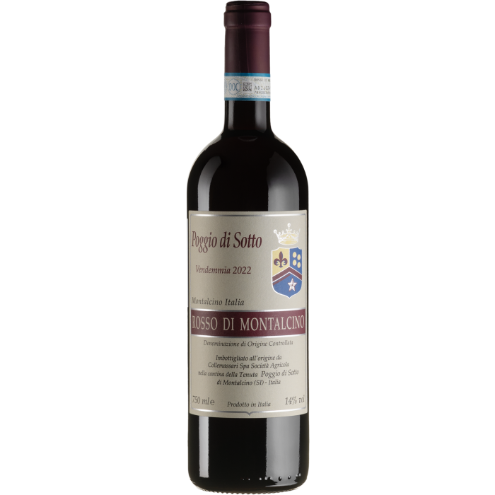 Вино Poggio di Sotto Rosso di Montalcino / Россо ді Монтальчіно 2022, червоне сухе, 0.75 л