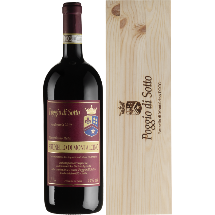 Вино Poggio di Sotto Brunello di Montalcino / Брунелло ді Монтальчино 2019, червоне сухе, 1.5 л