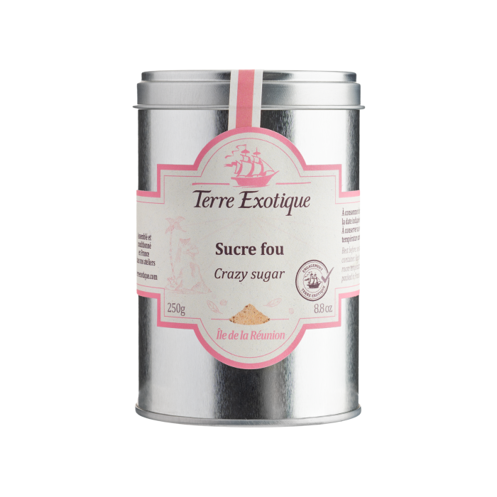 Цукор тростинний з какао, бобами Тонка та ваніллю 250г, Terre Exotique Цукор тростинний з какао, бобами Тонка та ваніллю 250г, Terre Exotique