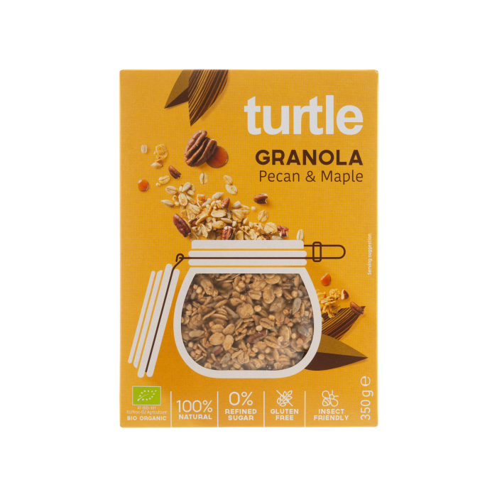 Гранола з пеканом та кленовим сиропом органічна 350г, Turtle