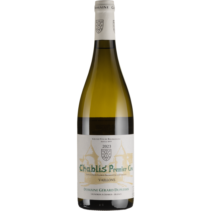Вино Gerard Duplessis Chablis 1er Cru Vaillons / Шаблі Прем'єр Крю Вайон 2023, біле сухе, 0.75 л