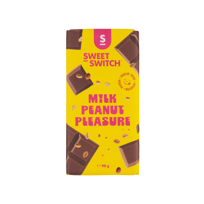 Шоколад темний з арахісом з підсолоджувачем 90г, Sweet Switch