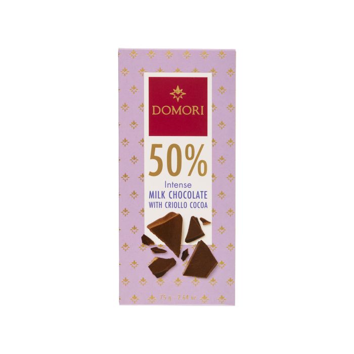Шоколад молочний 50% 75г, Domori Шоколад молочний 50% 75г, Domori