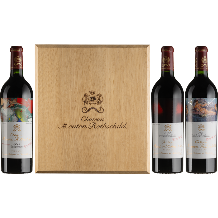 Вино Chateau Mouton Rothschild Chateau Mouton Rothschild 2009+2010+2015 3*0,750 / Шато Мутон Ротшильд 2009+2010+2015, 2.25 л