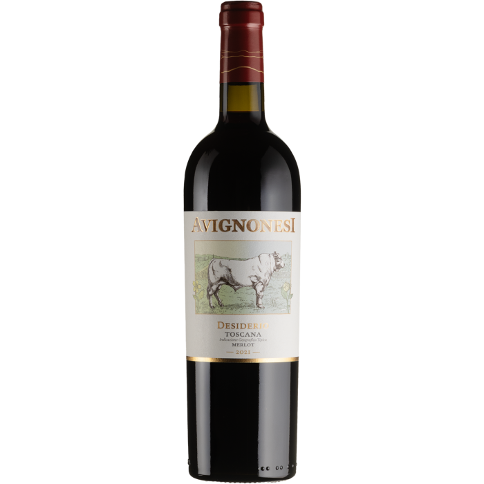 Вино Avignonesi Desiderio Cortona Merlot / Дезідеріо Кортона Мерло 2021, червоне сухе, 0.75 л