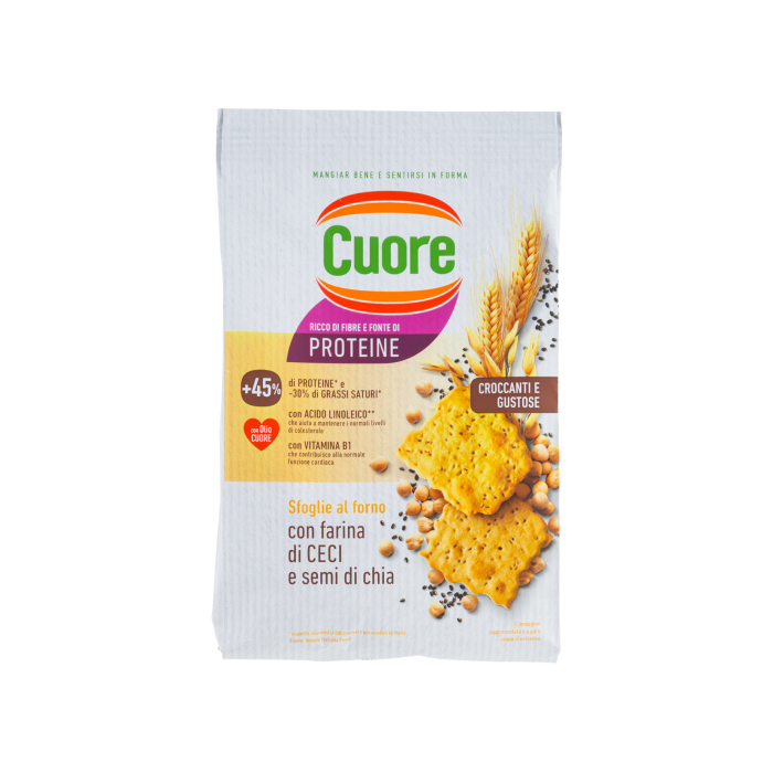 Крекери з нутовим борошном 170г, Cuore
