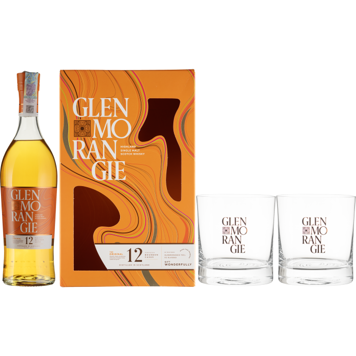 Віскі Glenmorangie 12yo The Original + 2 glassesgift box, 0.7 л Віскі Glenmorangie 12yo The Original + 2 glassesgift box, 0.7 л