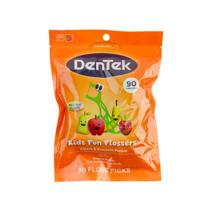 Флоси з тримачем дитячі 90шт, DenTek