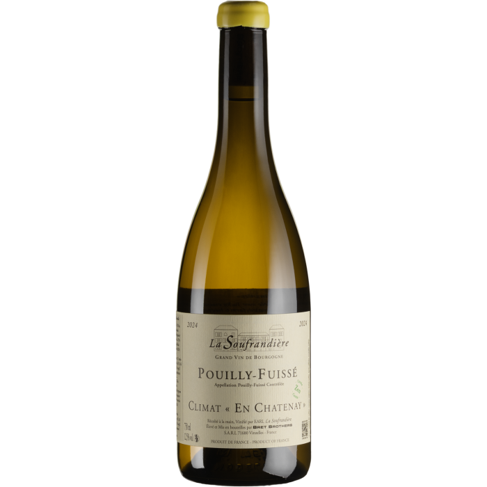 Вино La Soufrandiere Pouilly-Fuisse Climat En Chatenay Cuvee Zen / Пюї-Фюсе Кліма Е Шатене Кюве Зен 2024, біле сухе, 0.75 л