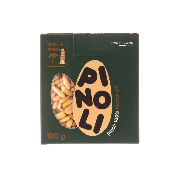 Горіх кедровий сирий 100г, Grassini Pinoli