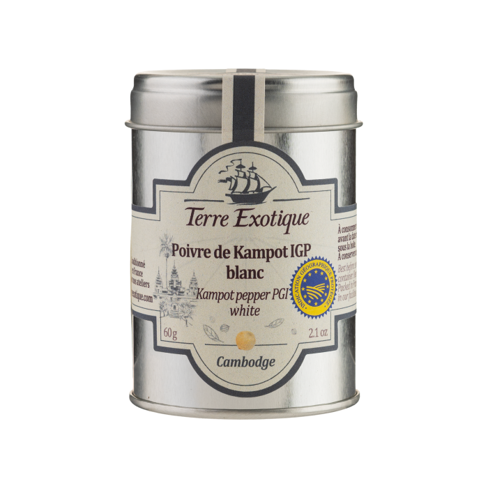 Перець білий з Кампоту Камбоджа PGI 60г, Terre Exotique