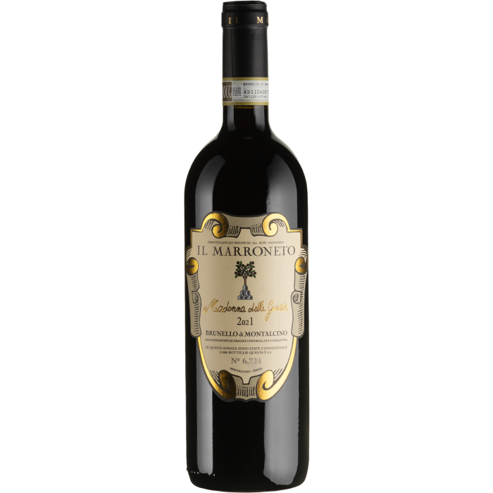 Вино Il Marroneto Brunello di Montalcino Selezione Madonna Delle Grazie / Брунелло ді Монтальчіно Селеціоне Мадонна Делле Граціе 2021, червоне сухе, 0.75 л