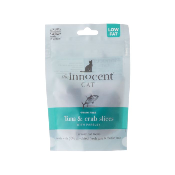 Корм для котів сухий додатковий шматочки тунця та краба сушені 70г, The Innocent Cat Корм для котів сухий додатковий шматочки тунця та краба сушені 70г, The Innocent Cat