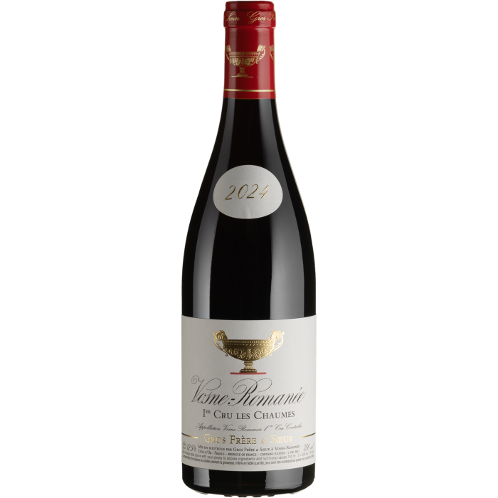 Вино Gros Frere et Soeur Vosne-Romanee 1er cru Les Chaumes / Вон-Романе Прем'єр Крю Ле Шом 2024, червоне сухе, 0.75 л