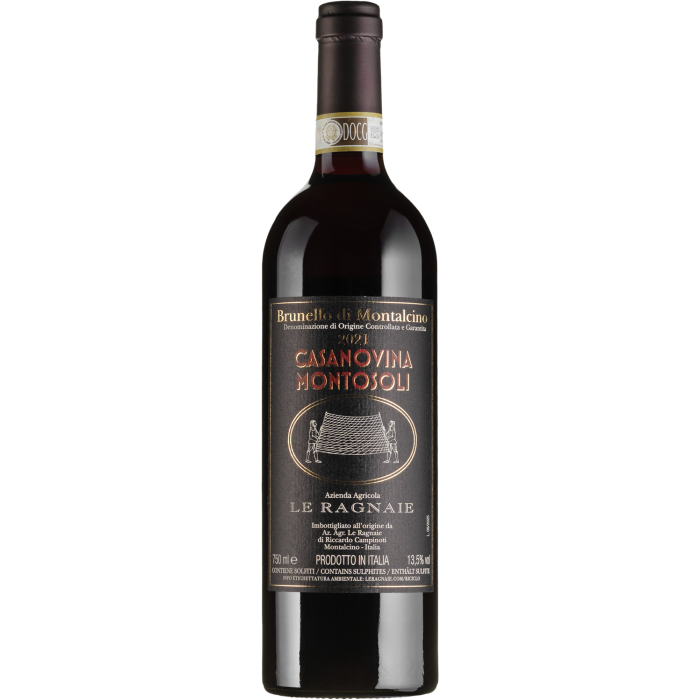Вино Le Ragnaie Brunello di Montalcino C. Montosoli / Брунелло ді Монтальчино C. Монтосолі 2021, червоне сухе, 0.75 л