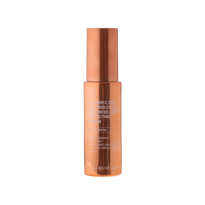 Сироватка з вітаміном С та клітинами цитрусу Vitamin C 20% & Citrus Cells Advanced Firm & Glow Serum, 30мл, Allies