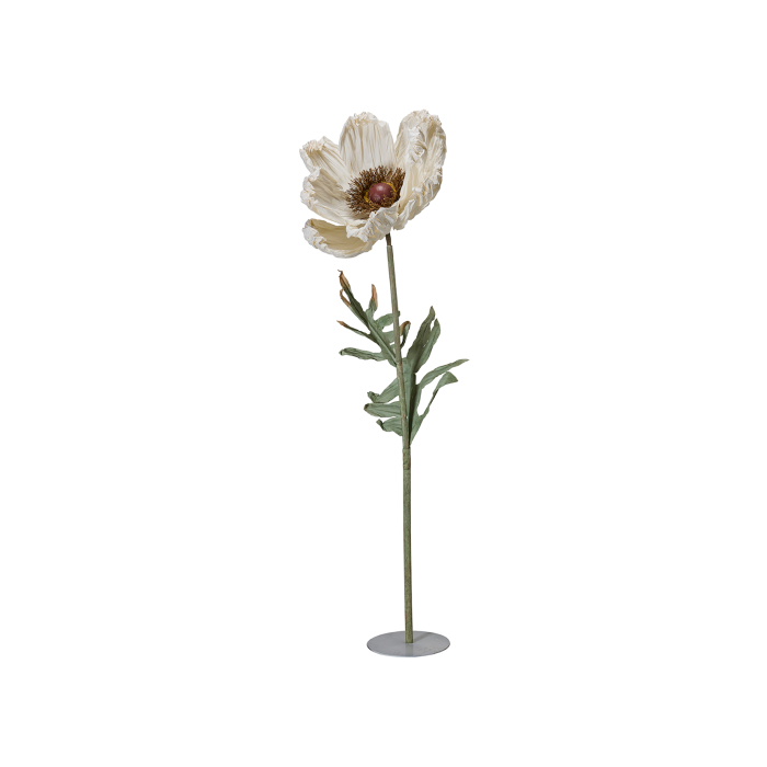 Декор Штучна квітка біла 50x200см Poppy, Wikholm Form